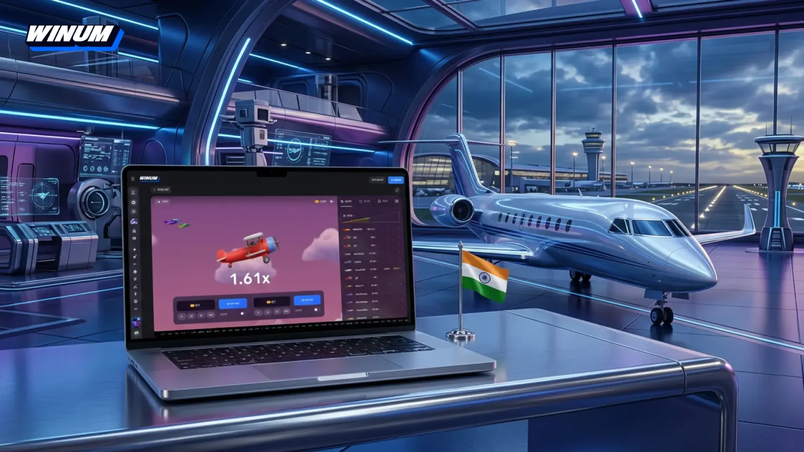 Aviatrix भारत में Winum पर: अपना विमान बनाने वाला क्रैश गेम, RTP 97%